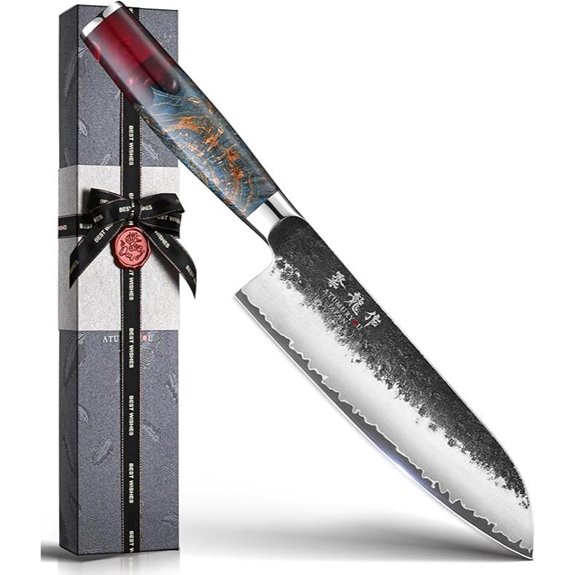 Japanese 7-Inch Santoku Chef Knife with VG10 Steel