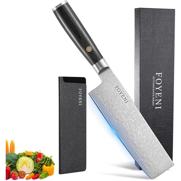 Nakiri 6.5-Inch Japanese Chef Knife High Carbon Steel