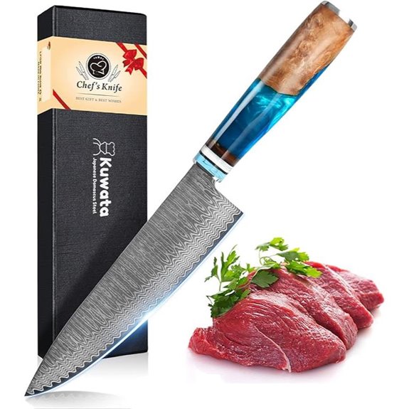 Kuwata 8-Inch VG10 Damascus Chef Knife