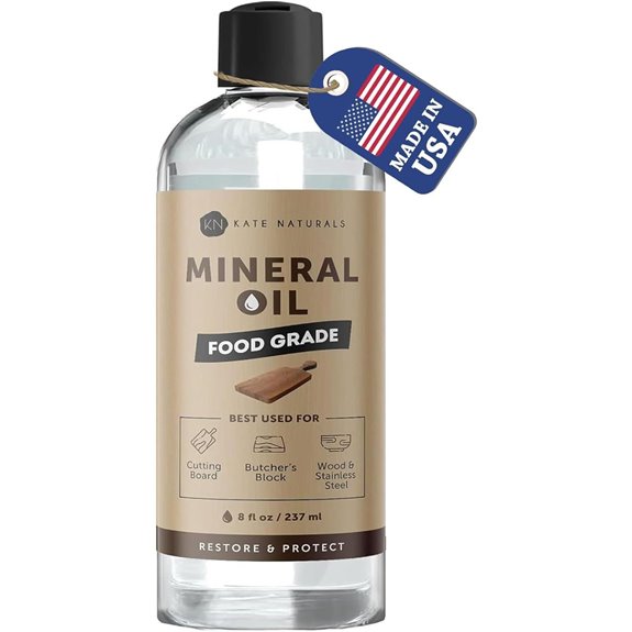 Kate Naturals Food Safe Mineral Oil for Wood Utensils