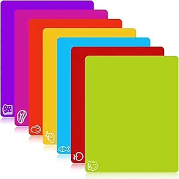 7-Pack Flexible BPA-Free Cutting Boards
