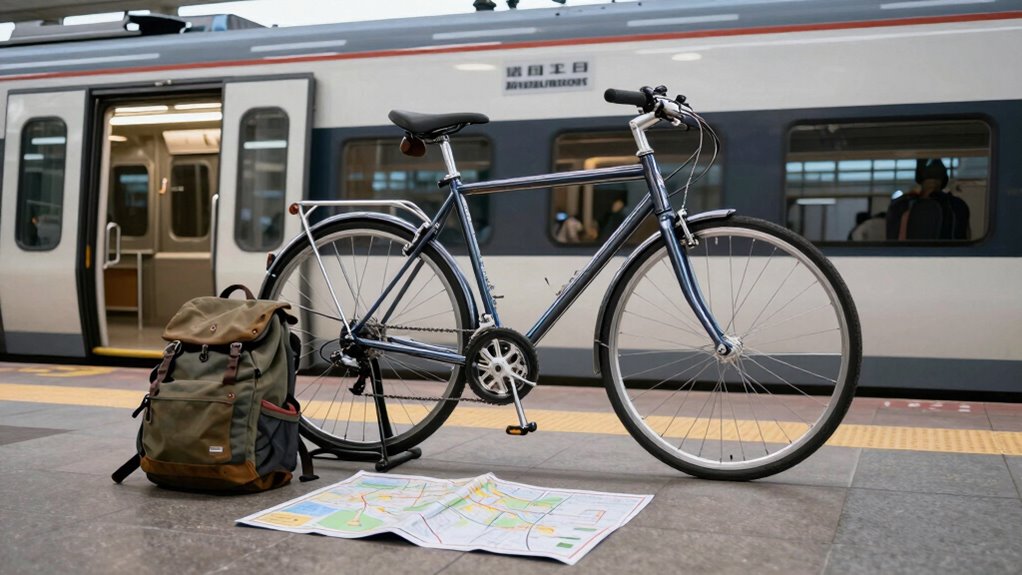 bike maintenance and packing