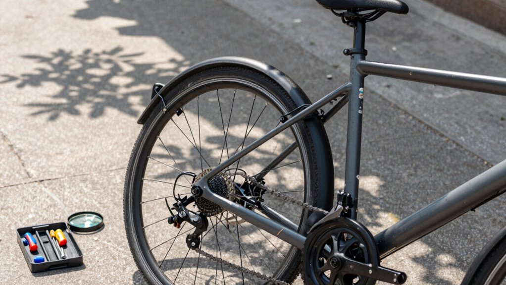 bike safety and damage inspection