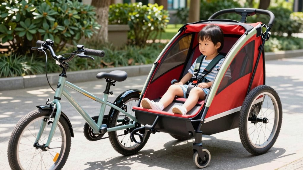 child safety trailer setup