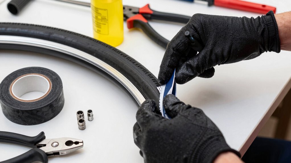 clean rims thoroughly before sealing