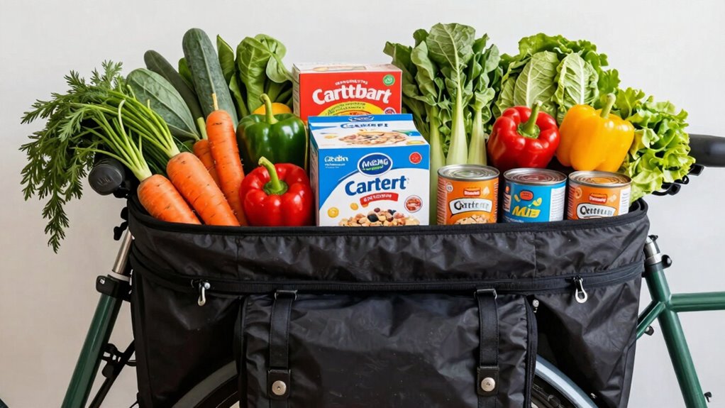 efficient organized grocery packing