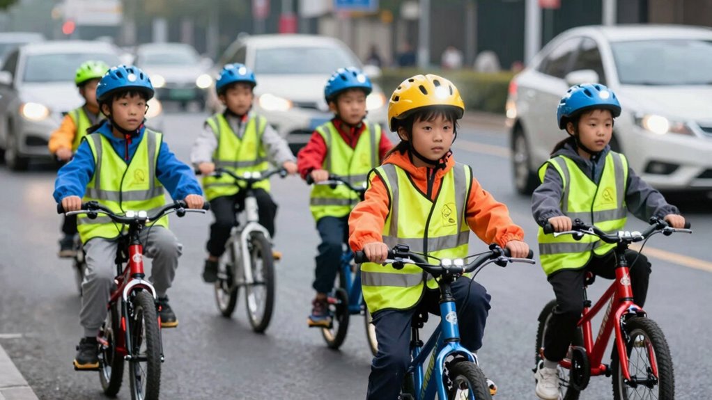 enhanced visibility with reflective materials