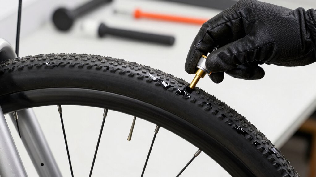 ensure airtight tubeless installation