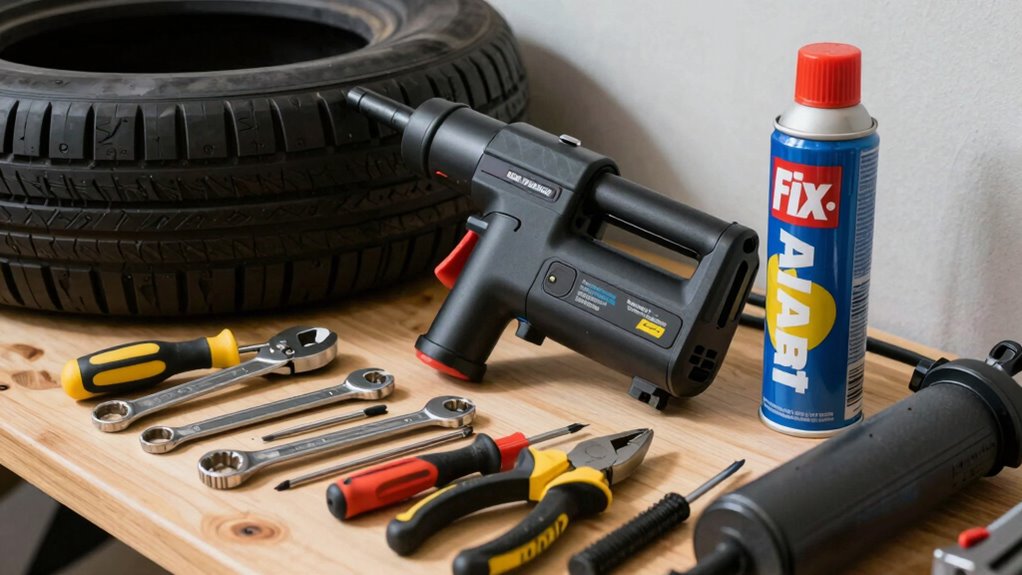 essential flat tire repair tools