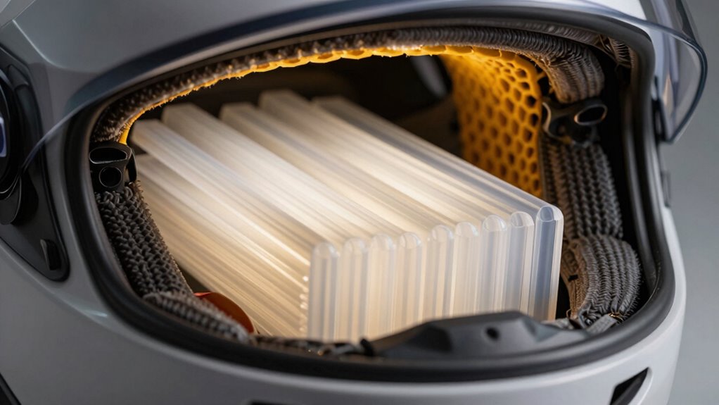 hollow tubes dissipate impact