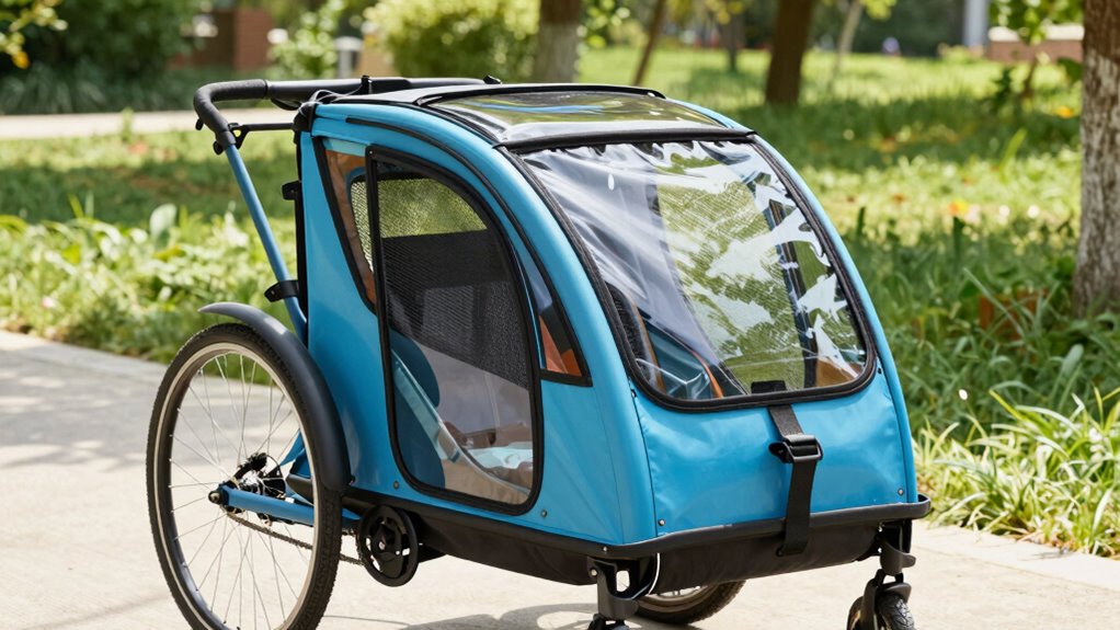 pet trailer safety features