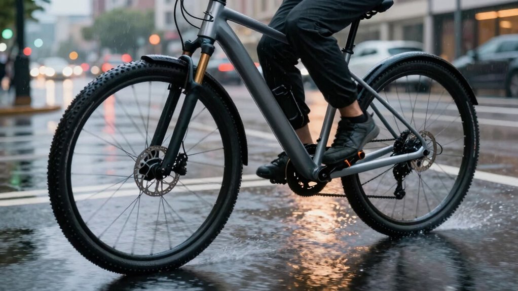 rain resistant traction enhancing components