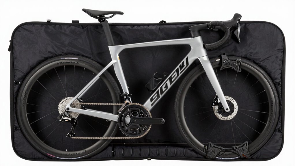 secure cushioned bike transport