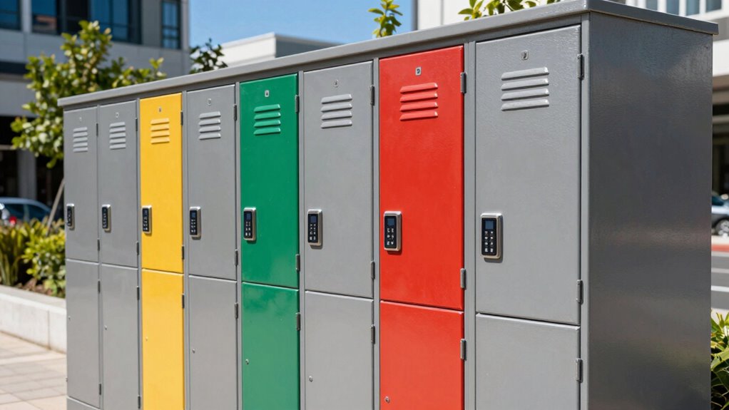 secure durable weather resistant lockers