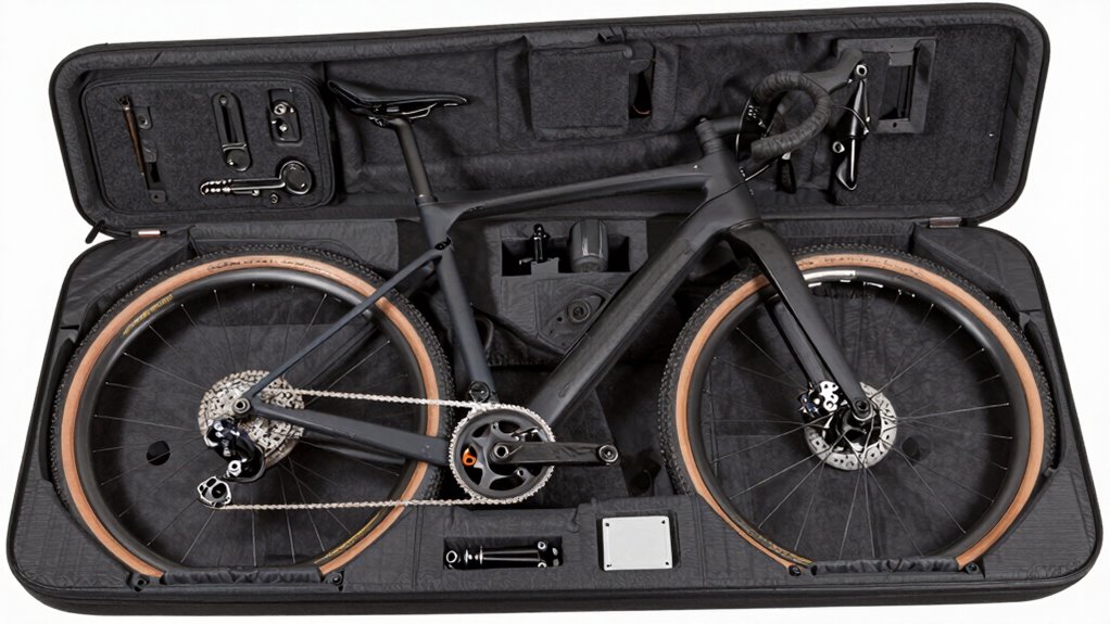 secure padded bike packing