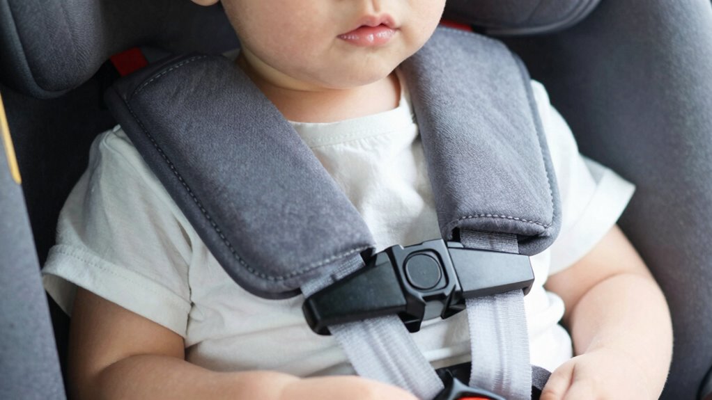 securely adjust child harness