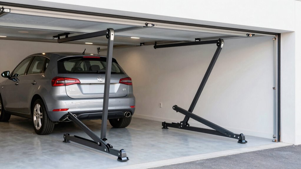 space saving tilt down racks