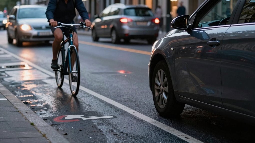 stay clear of door zones