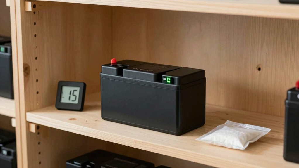store batteries at optimal charge