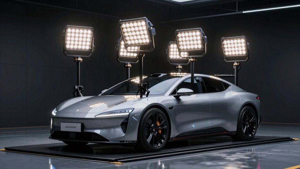 top platform racks with lights