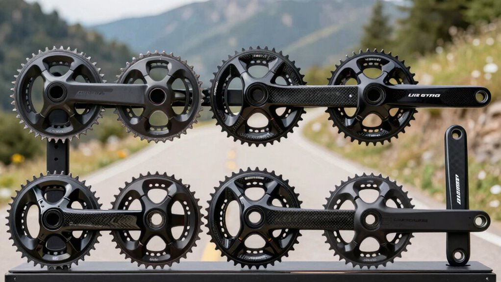 top road gravel carbon cranks