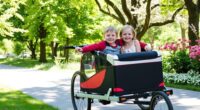 top two kid bike trailers