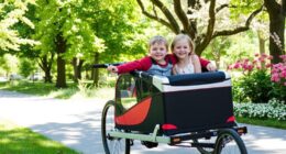 top two kid bike trailers
