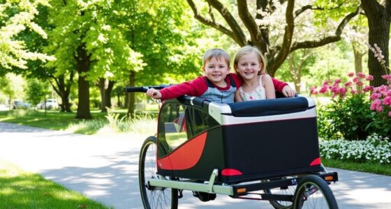 top two kid bike trailers