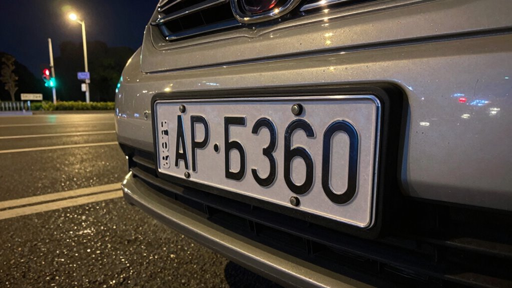 vehicle license plate compliance