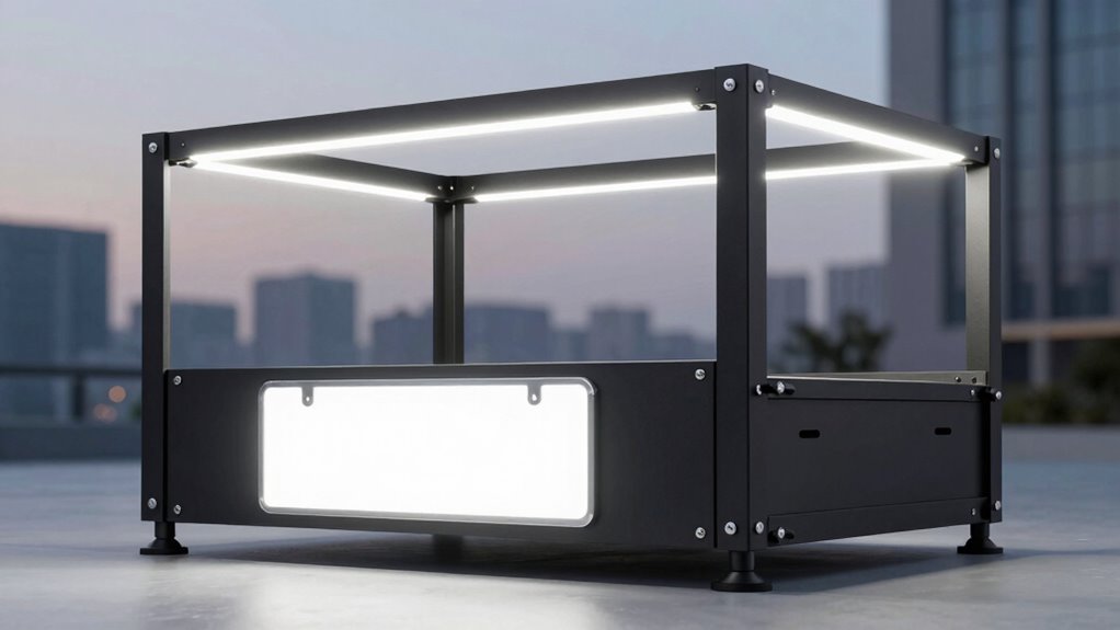 vehicle rack lighting security