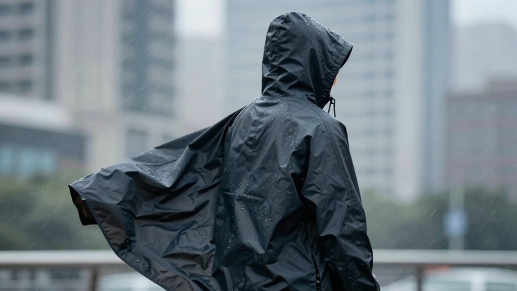 windproof rain cape features