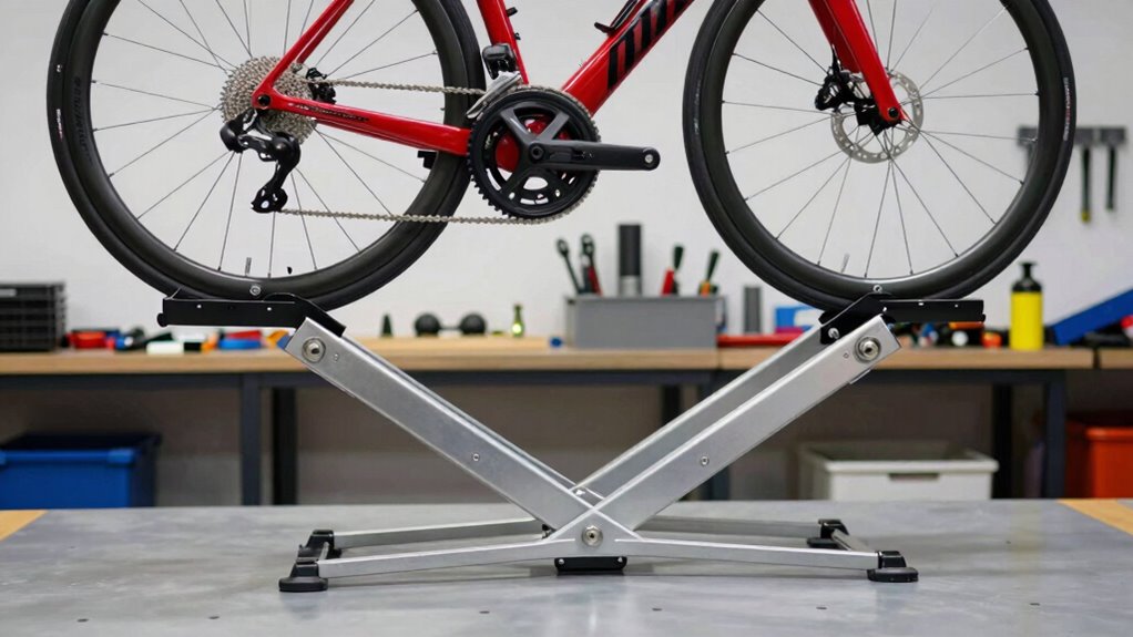 adjusting bike stand height