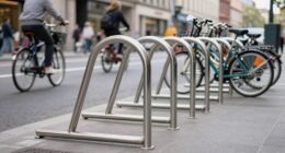 convenient bike storage feature