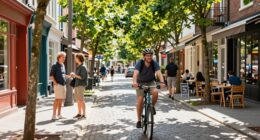 cycling reduces city scale