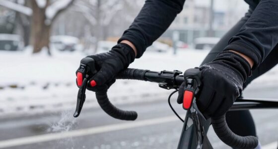 cyclists heated glove recipients
