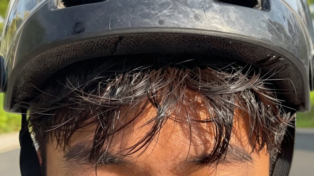 helmet induced scalp damage