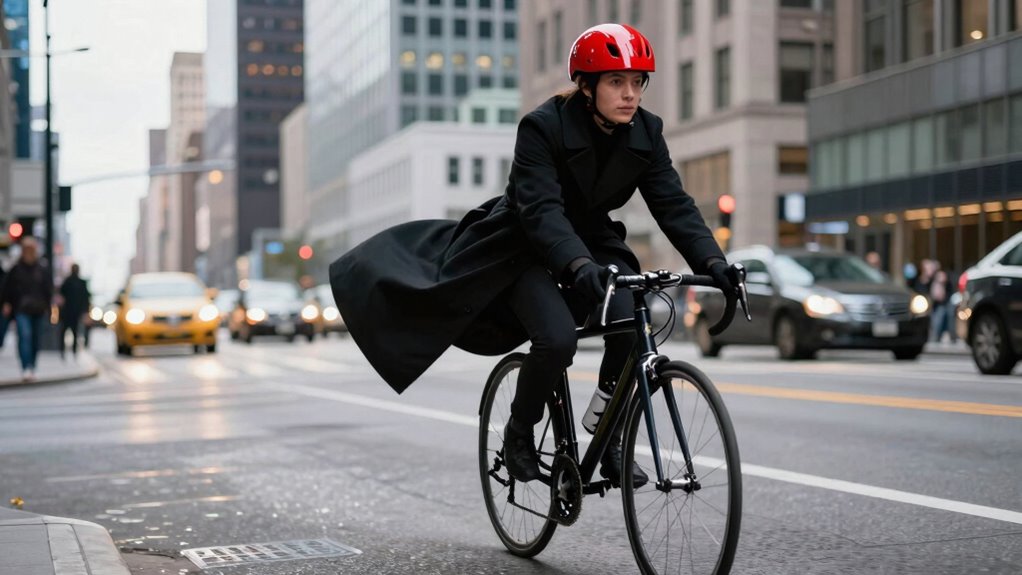 long coats pose cycling risks