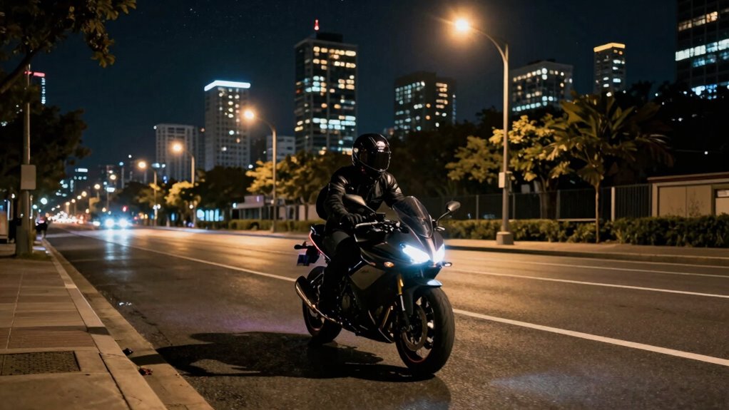 night riding fosters urban serenity