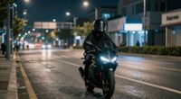 quiet peaceful nighttime ride