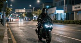 quiet peaceful nighttime ride