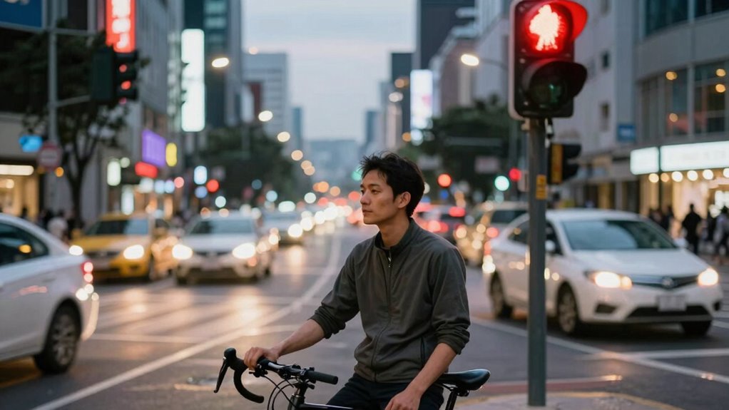 stay calm at traffic signals