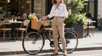 stylish cycling brunch outfit