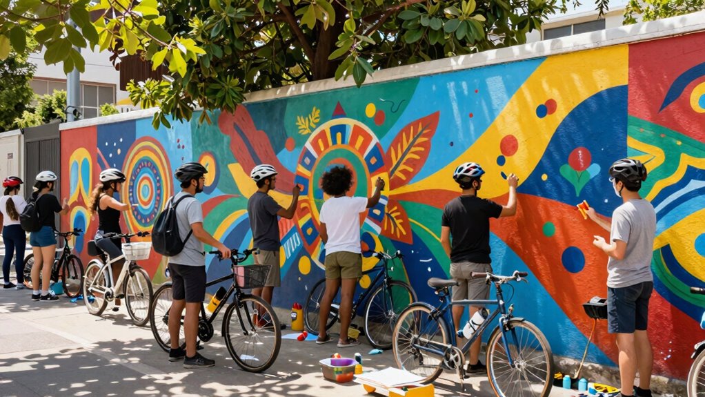 collaborate with local artists