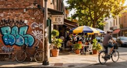create authentic cycling atmosphere