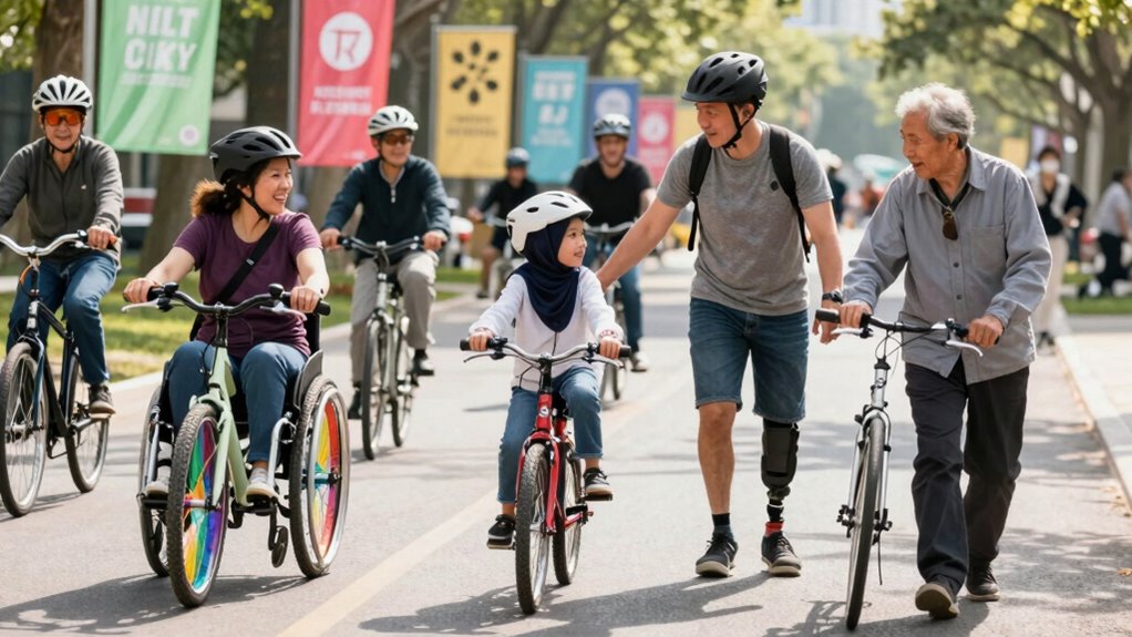 inclusive respectful cycling spaces