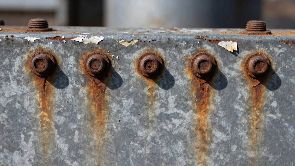 recurring locations for loose bolts