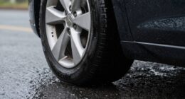 reduced grip in rain