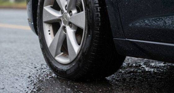 reduced grip in rain