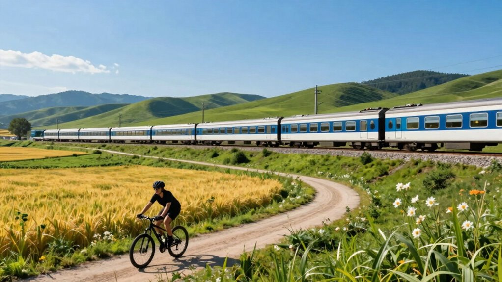 train bike explore freely