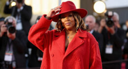 Queen Latifah Bundles Up in a Bold, Oversized Coat on the 2026 BET Awards Red Carpet